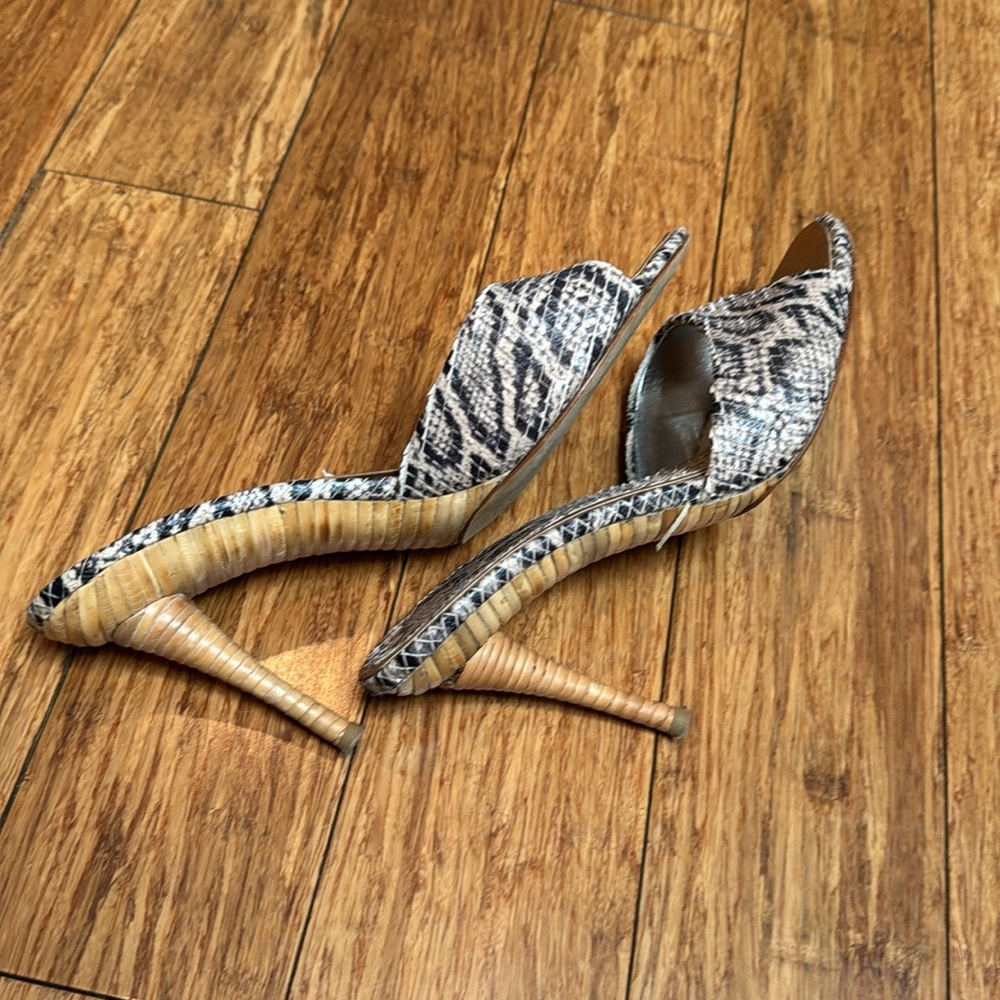 Snakeskin Nine West Studio Slides - image 3